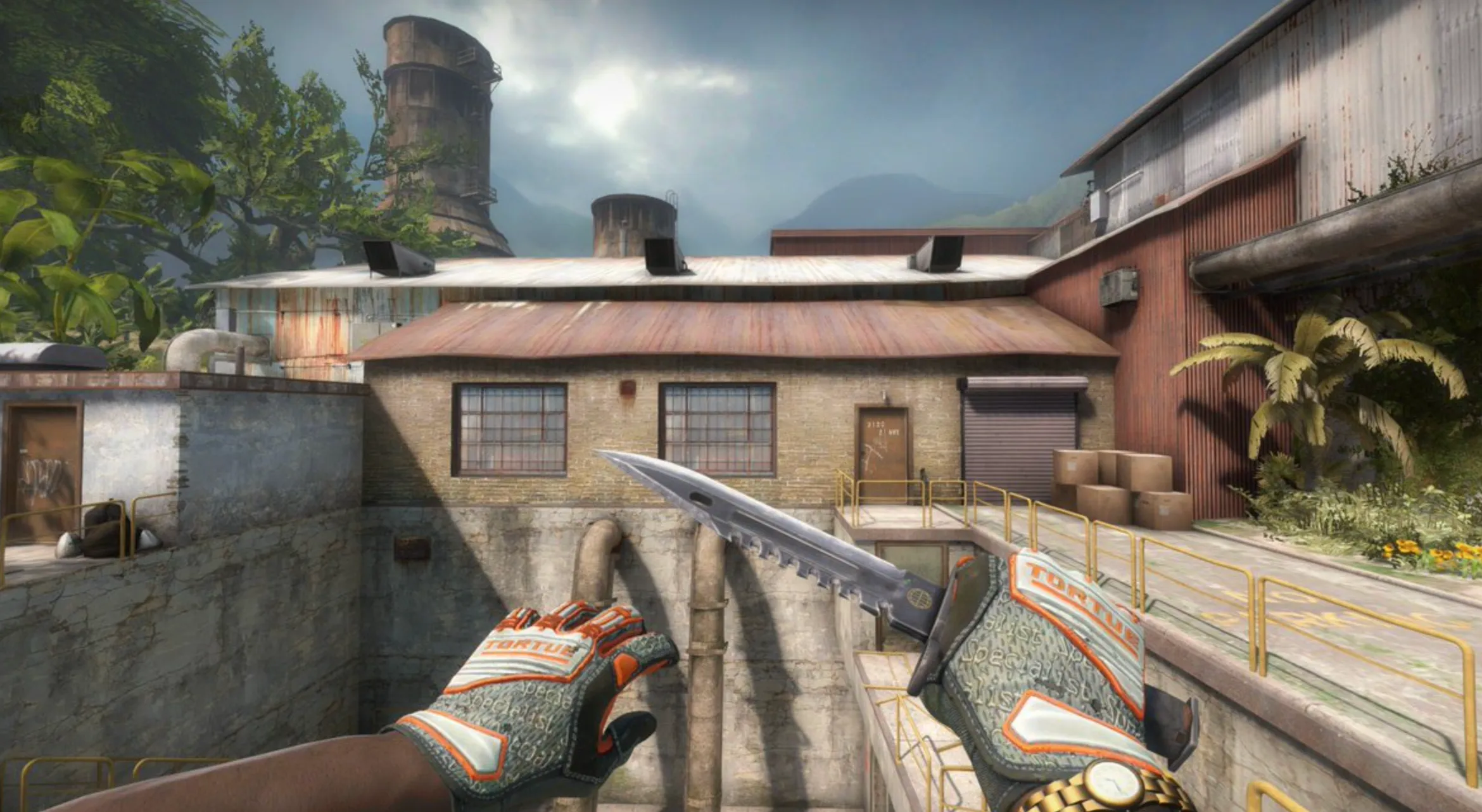 Specialist Gloves Foundation and damascus steel knife